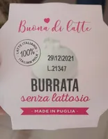 Burrata senza lattosio