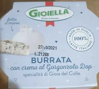 Burrata con crema al Gorgonzola Dop