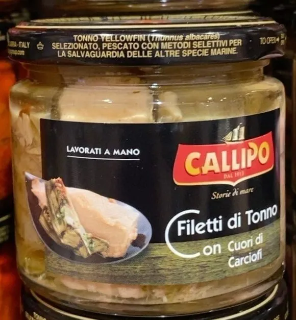 Filetti di tonno con cuori di carciofi