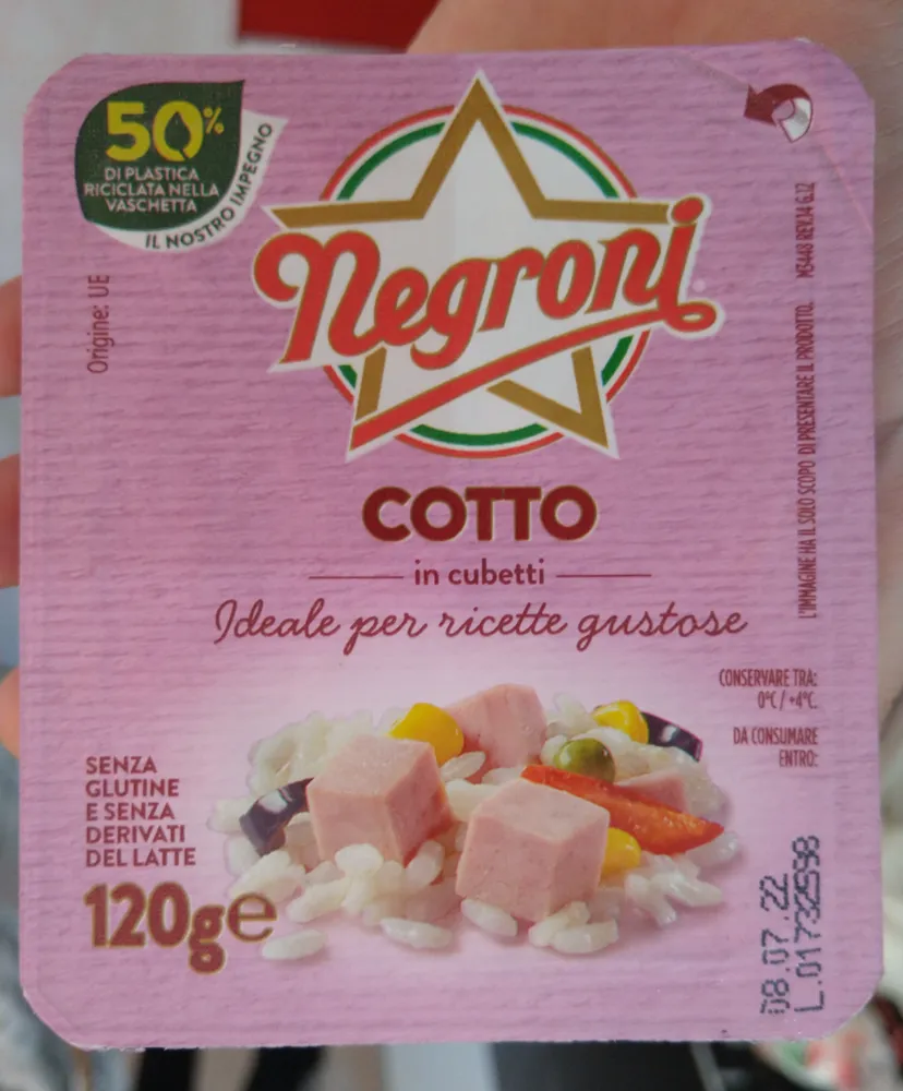Cotto in cubetti