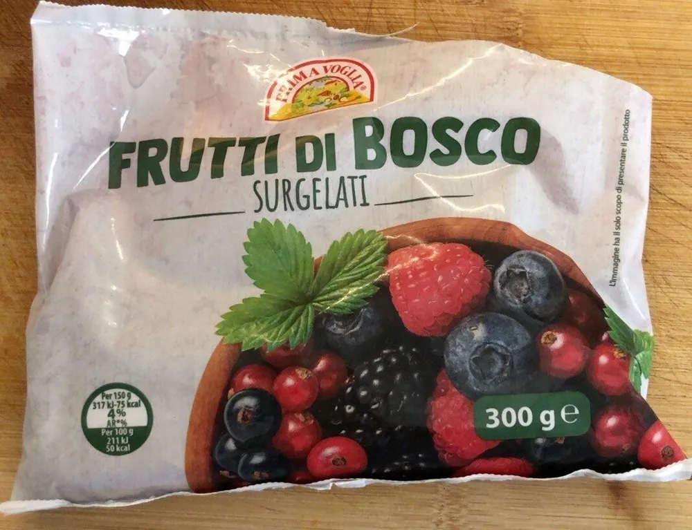 mix di frutti di bosco surgelati