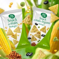 Snack di mais e legumi biologici