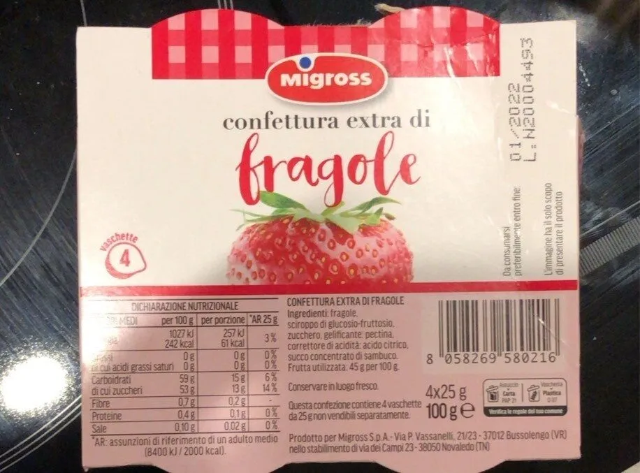 Confettura extra di fragole