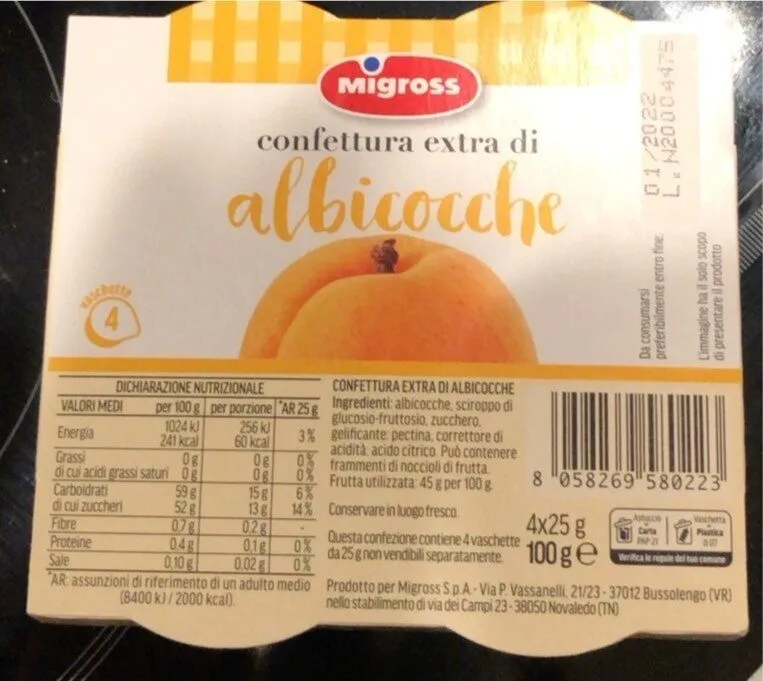 Confettura extra di albicocche