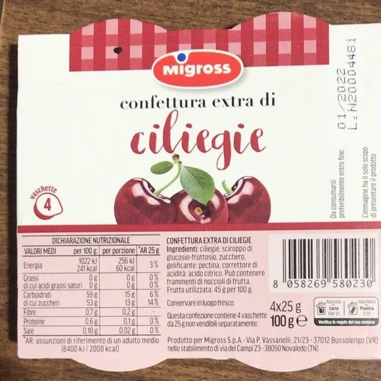 Confetture ciliegie extra