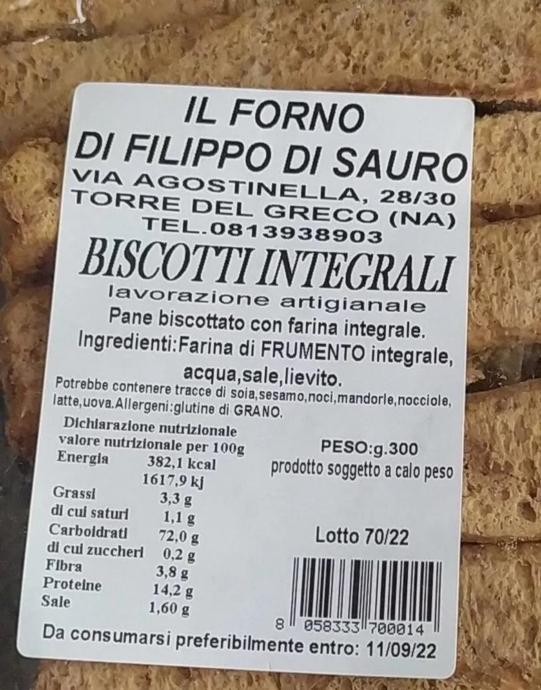 Biscotti integrali