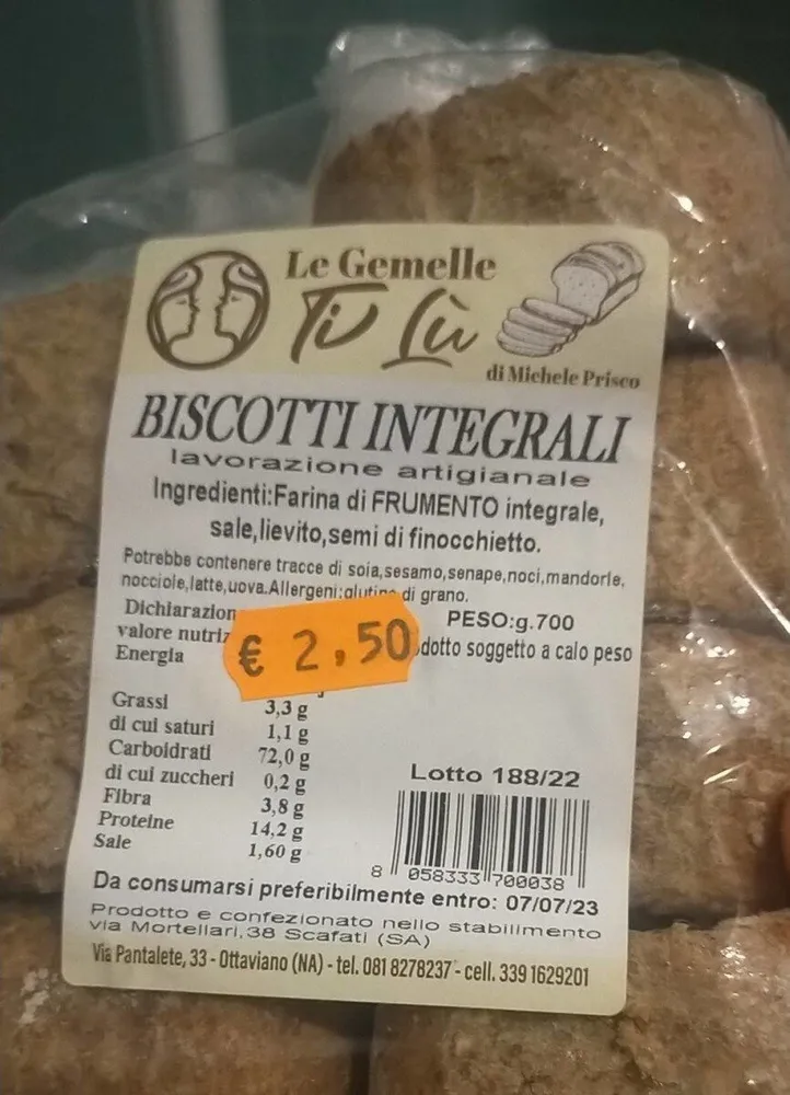 Biscotti integrali