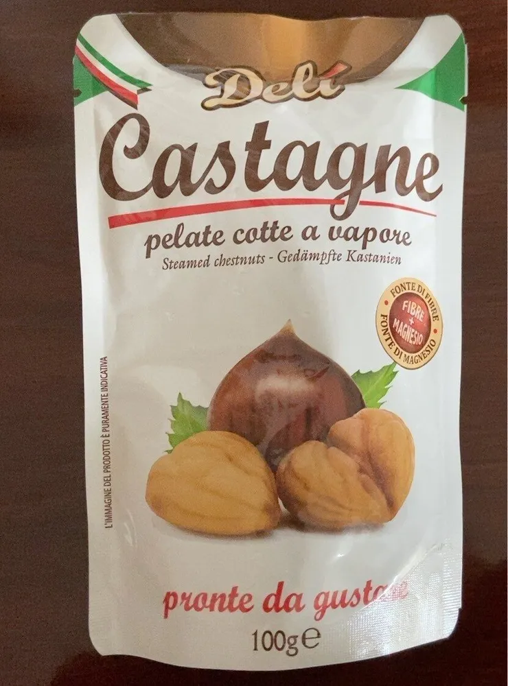 Castagne pelate cotte a vapore