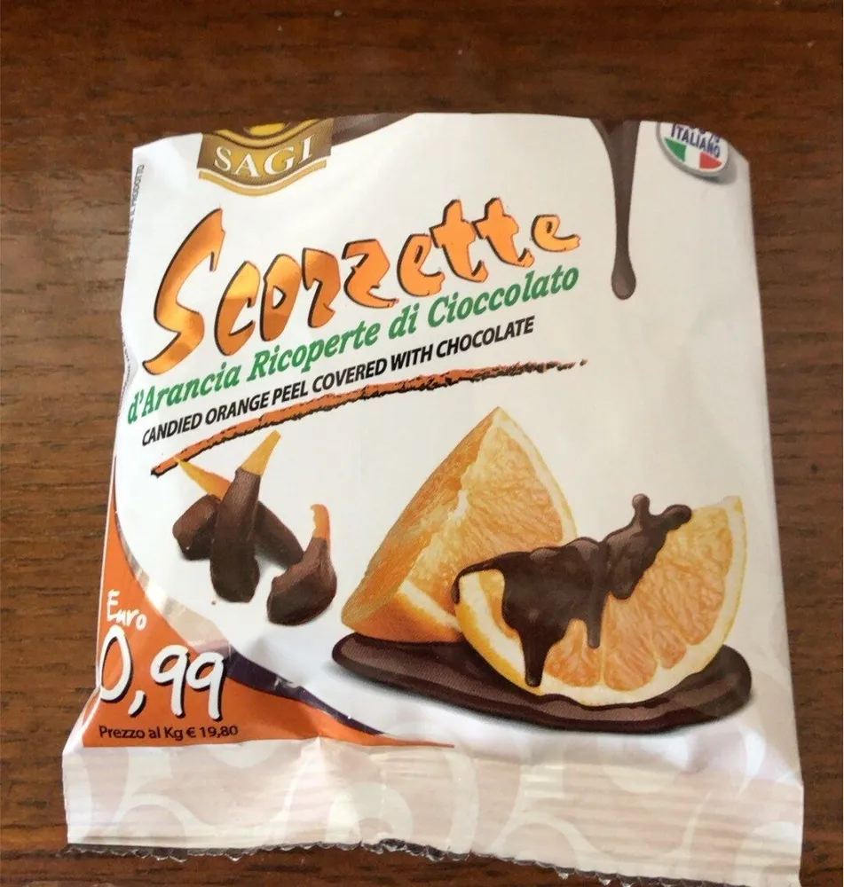 Scorzette arancia e cioccolato