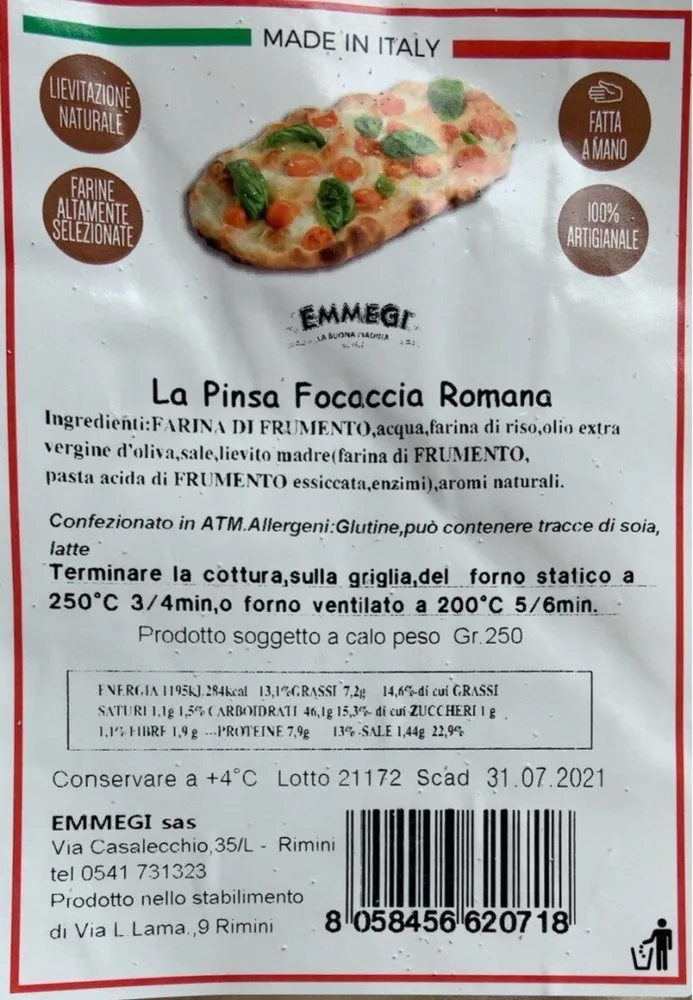 La Pinsa Focaccia Romana