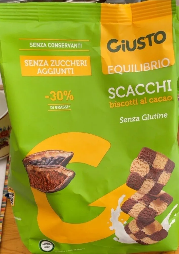 Scacchi biscotti al cacao