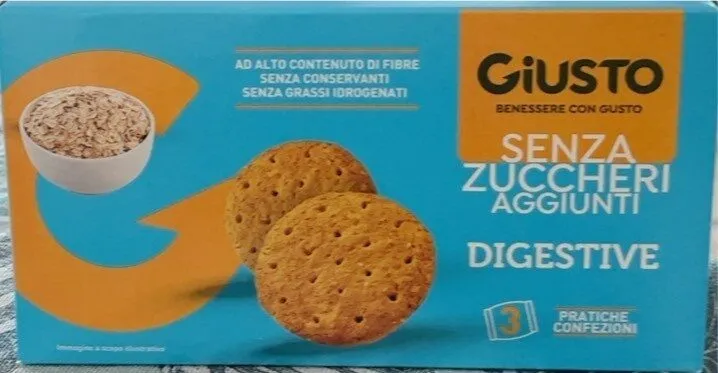Giusto Digestive Senza Zuccheri Aggiunti