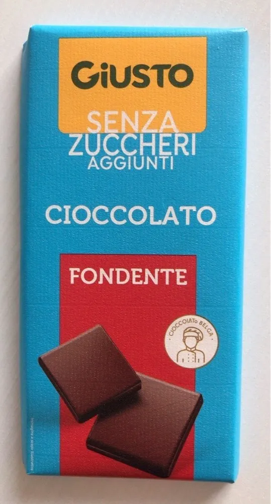 Cioccolato fondente senza zuccheri aggiunti
