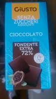 Giusto cioccolato fondente senza ziccheri aggiunti