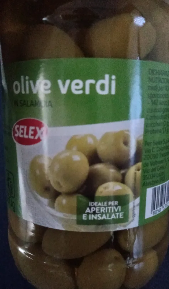 Olive verdi in salamoia