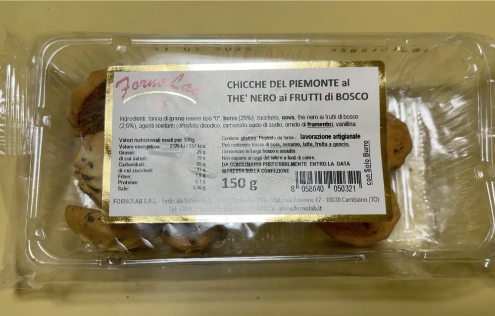 Chicche del piemonte al thè nero ai frutti di bosco