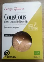 Cous cous 100% lenticchie rosse bio