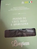 Penne di ceci, riso e spirulina