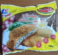 Cotolette pollo e spinaci