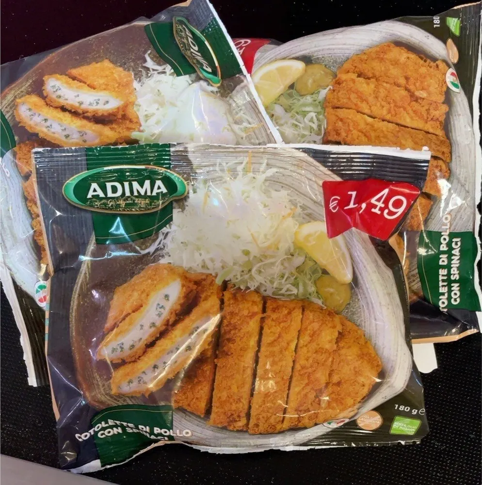 Cotolette di pollo con spinaci