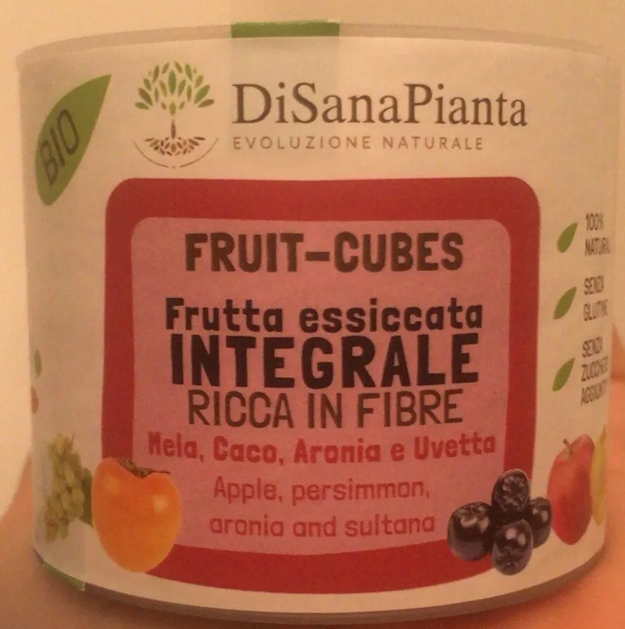 Fruit-Cubes Frutta essicata Integrale