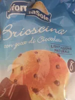 Brioscina con gocce di cioccolato