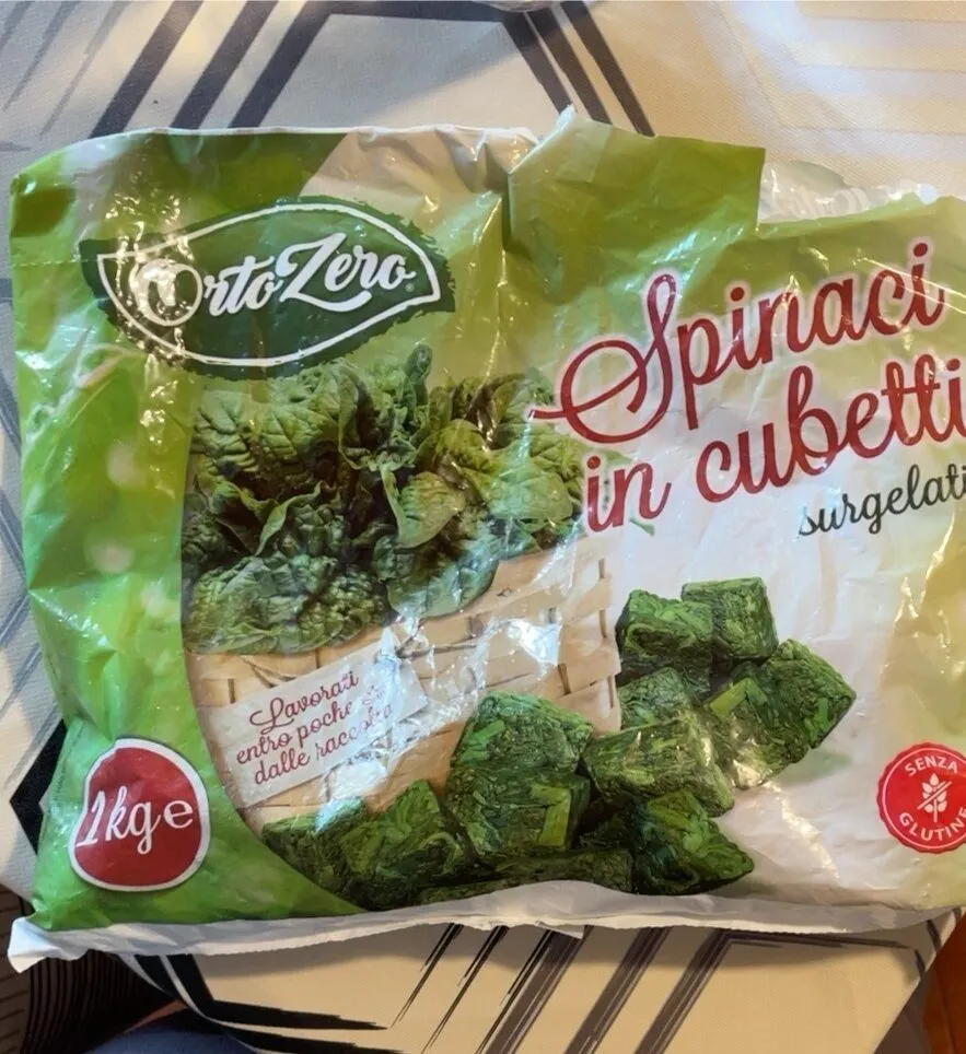 Spinaci in cubetti