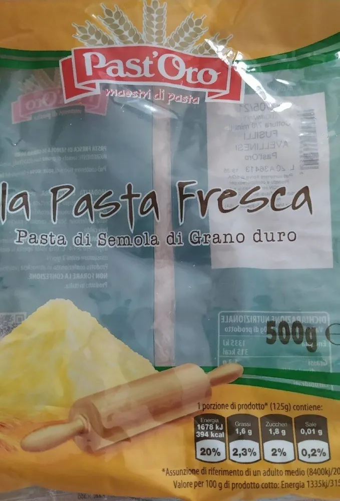 Pasta fresca di semola di grano duro