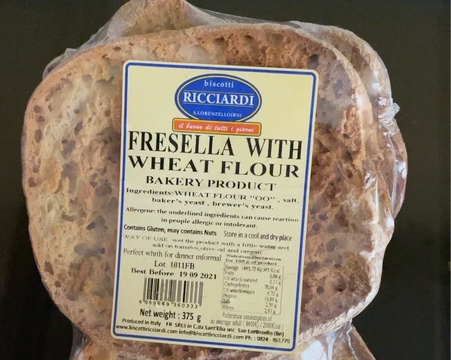 Fresella with wheat flour
