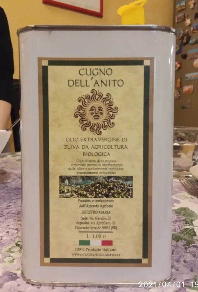 Olio extravergine di oliva da agricoltura biologica