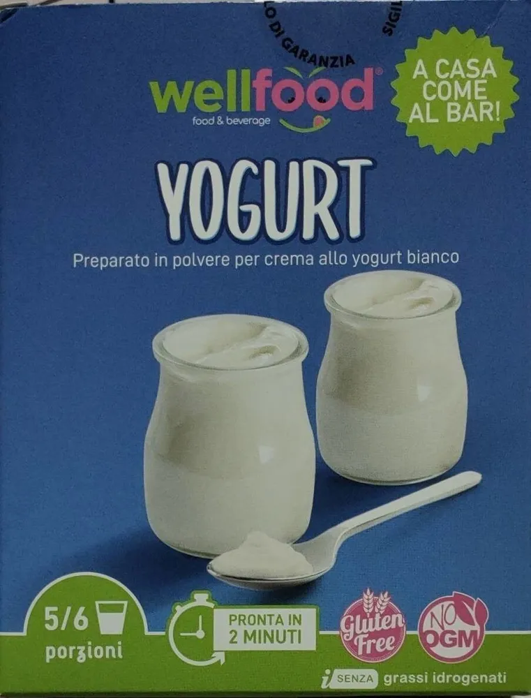Preparato per crema allo yogurt bianco
