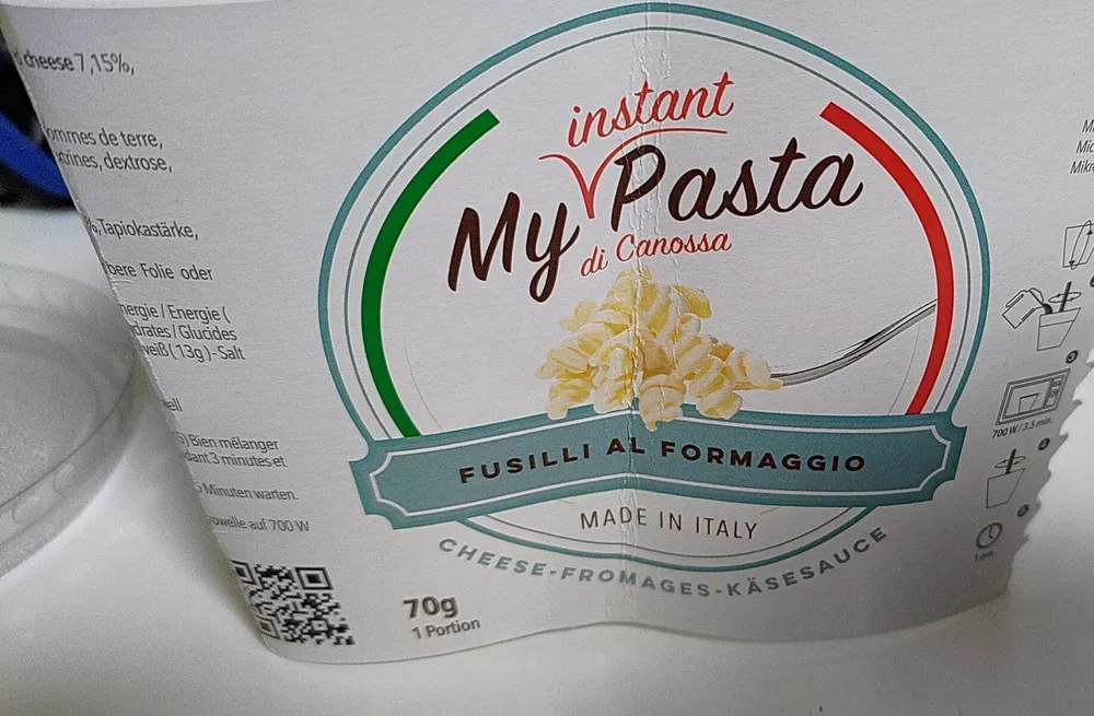 Fusilli al formaggio