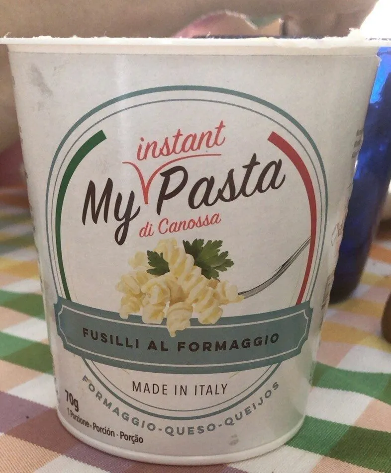 My instant pasta fusilli al formaggio