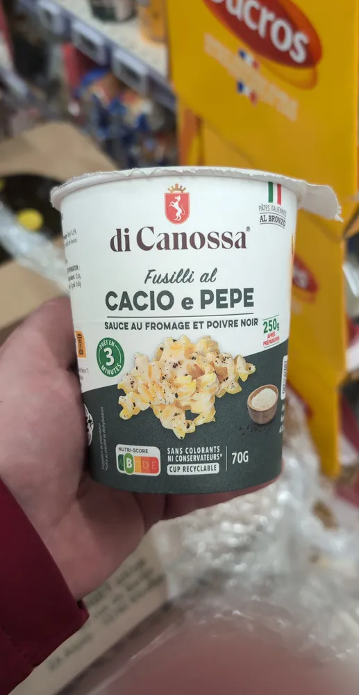 Fusili al cacio e pepe