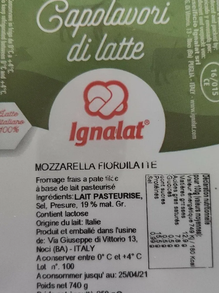 Mozarella Fior di latte