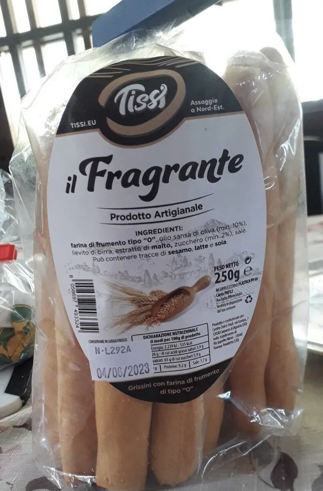 Grissini Il Fragrante TISSI Centro Dolce Friuli