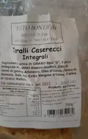 Taralli caserecci integrali