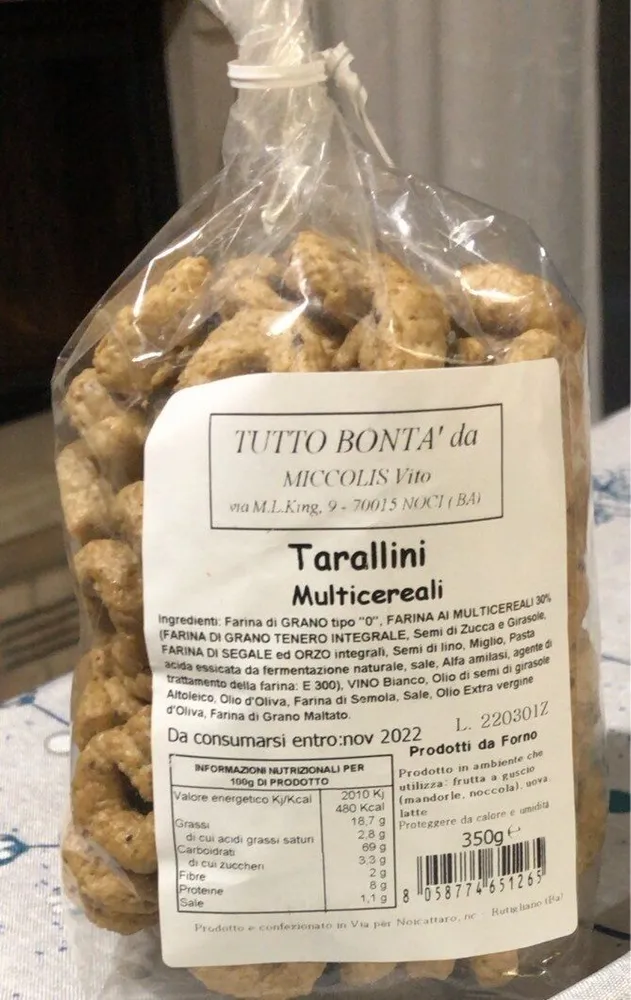 Tarallini multicereali