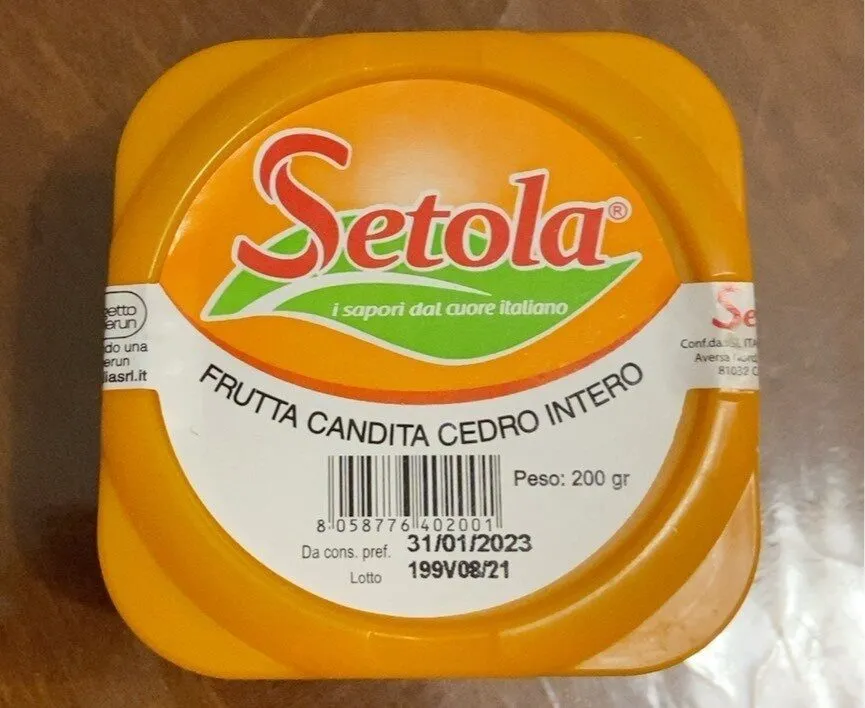 Frutta candita- cedro intero
