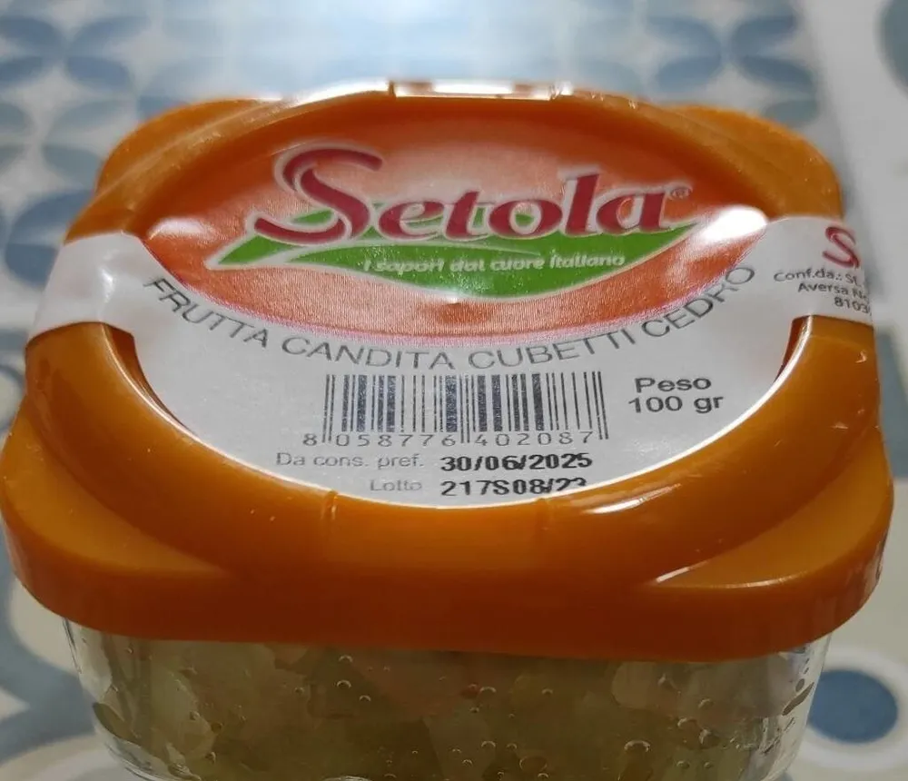 Frutta candita cubetti cedro