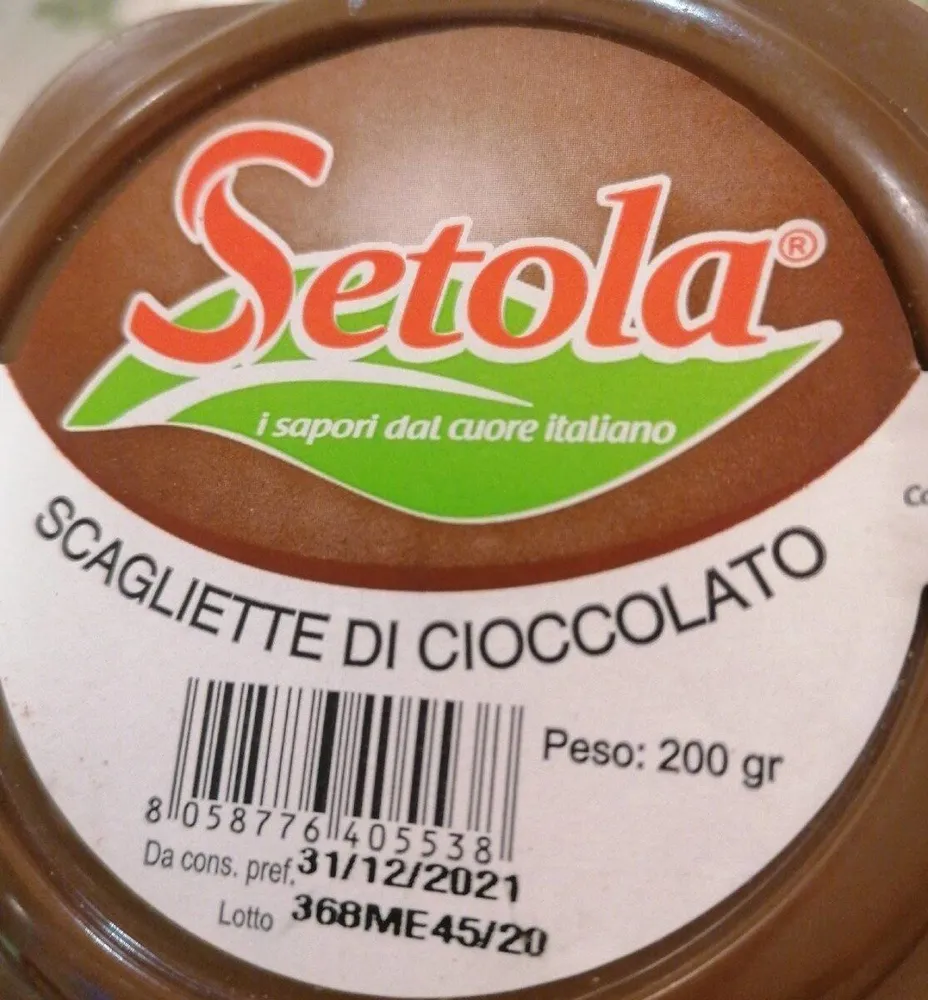 Scagliette di cioccolato