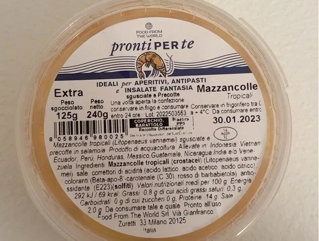 Mazzancolle tropicali