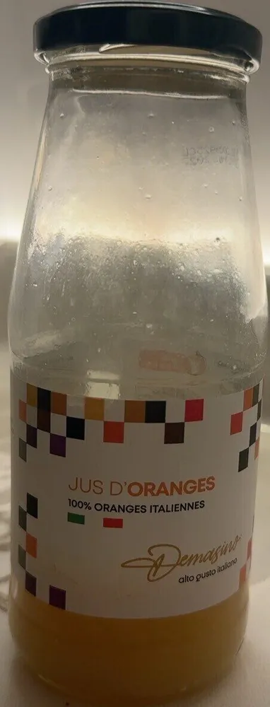 Jus d’orange 100% oranges italiennes