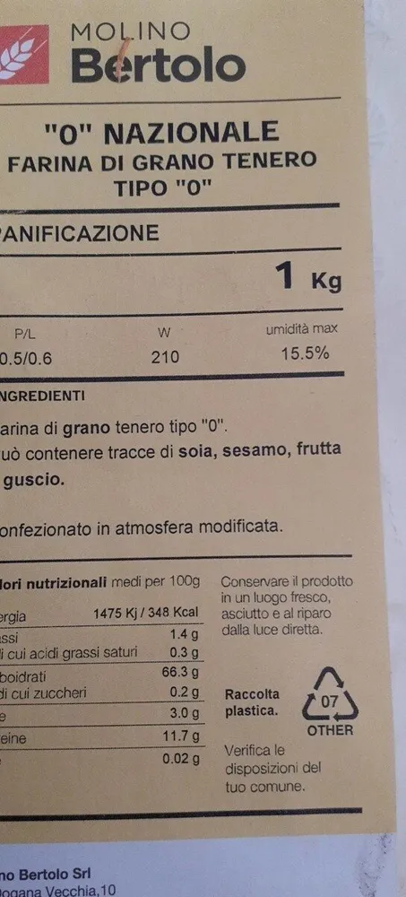 Farina "0" NAZIONALE