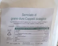 Semolato di grano duro cappelli