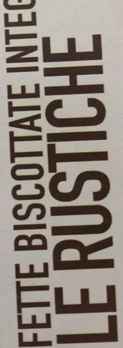 Fette biscottate integrali Le Rustiche
