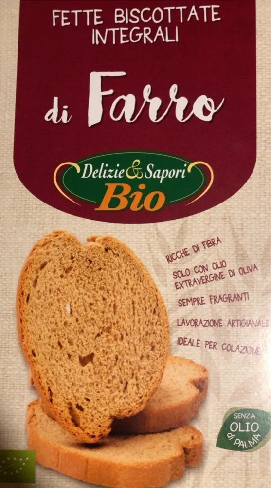 Fette biscottate integrali di farro