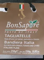 Tagliatelle con spinaci, pomodoro e bietola