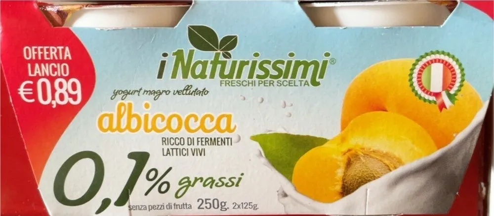 Yogurt magro albicocca