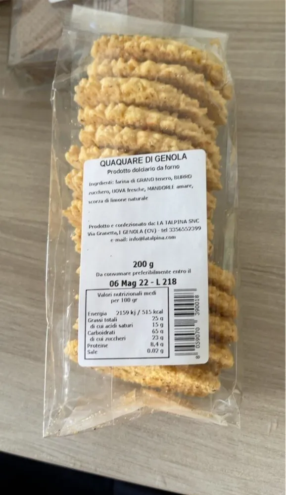 Quaquare di genola